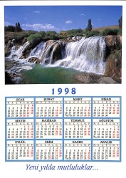 1998 Yılı Takvimli Doğa Temalı Kartpostal KRT14057 - 2