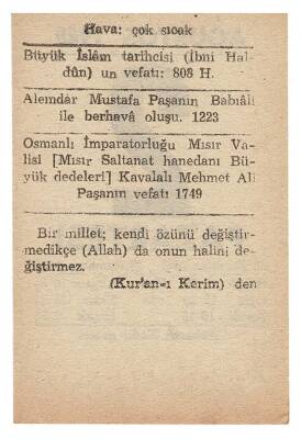 2 Ağustos 1948 Takvim Yaprağı EFM866 - 2