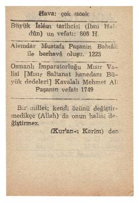 2 Ağustos 1948 Takvim Yaprağı EFM866 - 4