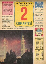 2 Ağustos 1980 Takvim Yaprağı - Doğum Günü Hediyesi EFMN15656 - Gökçekoleksiyon