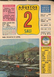 2 Ağustos 1988 Takvim Yaprağı - Doğum Günü Hediyesi EFM(N)9466 - Gökçekoleksiyon