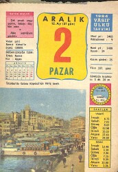 2 Aralık 1984 Takvim Yaprağı - Doğum Günü Hediyesi EFMN14779 - Gökçekoleksiyon