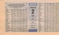 2 Aralık 2008 Takvim Yaprağı EFM(N)4437 - 1