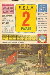 2 Ekim 1983 Takvim Yaprağı - Doğum Günü Hediyesi EFMN15900 - Gökçekoleksiyon