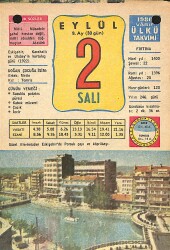 2 Eylül 1980 Takvim Yaprağı - Doğum Günü Hediyesi EFMN13633 - Gökçekoleksiyon
