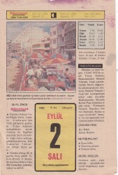 2 Eylül 1980 Takvim Yaprağı -Doğum Günü Hediyesi EFM(N)6402 - Gökçekoleksiyon