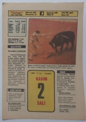 2 Kasım 1982 Takvim Yaprağı - Doğum Günü Hediyesi EFM(N)7338 - Gökçekoleksiyon