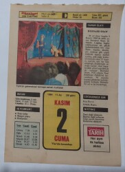 2 Kasım 1984 Takvim Yaprağı - Doğum Günü Hediyesi EFM(N)7007 - Gökçekoleksiyon