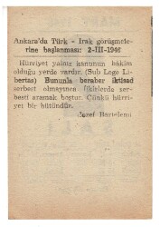 2 Mart 1948 Takvim Yaprağı EFM914 - 2