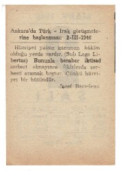 2 Mart 1948 Takvim Yaprağı EFM914 - 4