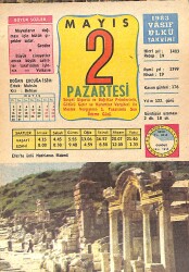 2 Mayıs 1983 Takvim Yaprağı - Doğum Günü Hediyesi EFMN15130 - Gökçekoleksiyon