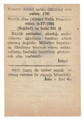 2 Nisan 1948 Takvim Yaprağı EFM904 - 2