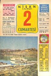 2 Nisan 1983 Takvim Yaprağı - Doğum Günü Hediyesi EFMN15158 - Gökçekoleksiyon