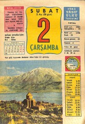 2 Şubat 1983 Takvim Yaprağı - Doğum Günü Hediyesi EFMN15077 - Gökçekoleksiyon