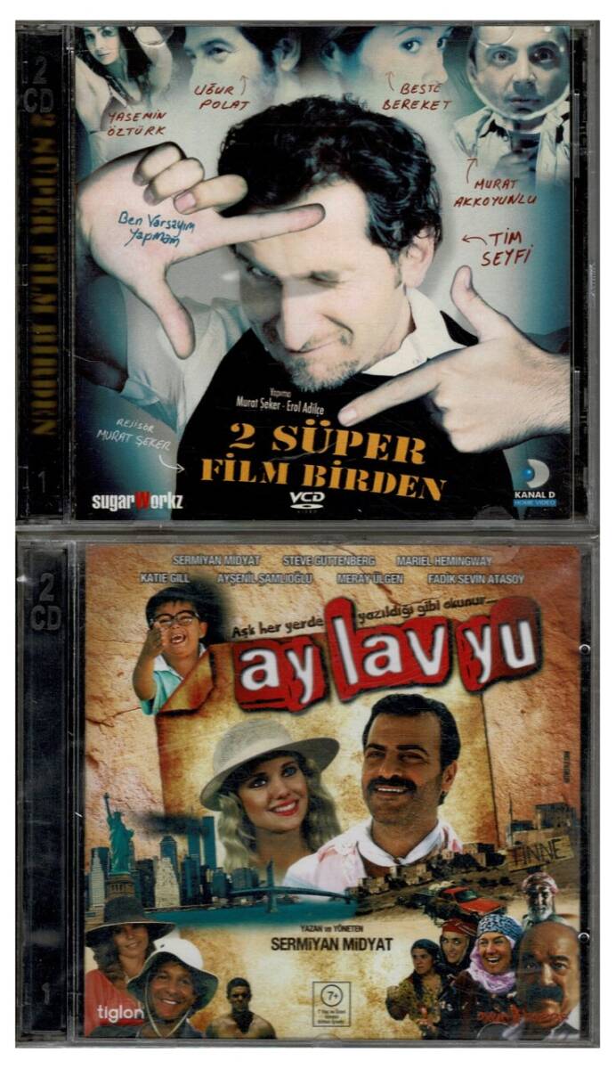 2 Süper Film Birden Ay Lav Yu - 2 Adet VCD Film VCD763 - 1