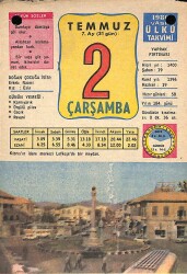 2 Temmuz 1980 Takvim Yaprağı - Doğum Günü Hediyesi EFM(N)9149 - Gökçekoleksiyon