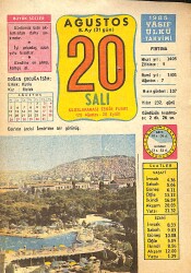 20 Ağustos 1985 Takvim Yaprağı - Doğum Günü Hediyesi EFMN13984 - Gökçekoleksiyon