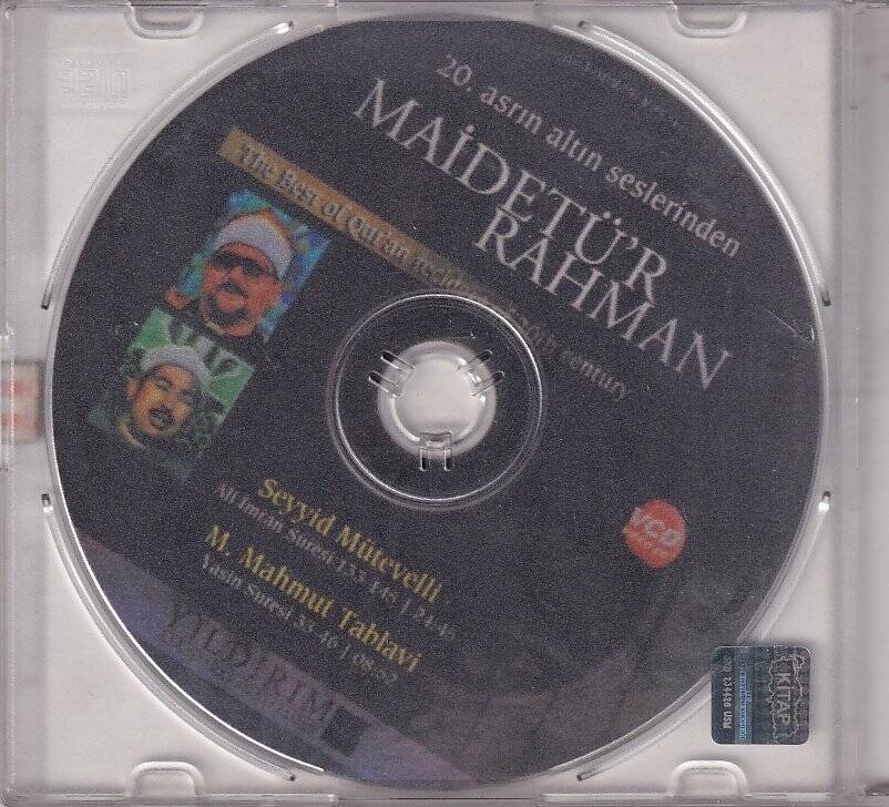 20. Asrın Altın Seslerinden Maidetü`r Rahman VCD VCD8724 - 2