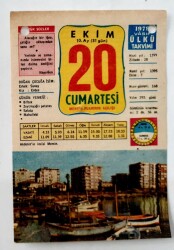 20 Ekim 1979 Takvim Yaprağı -Doğum Günü Hediyesi EFM(N)6485 - Gökçekoleksiyon