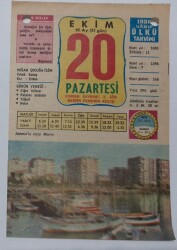 20 Ekim 1980 Takvim Yaprağı - Doğum Günü Hediyesi EFM(N)6978 - Gökçekoleksiyon