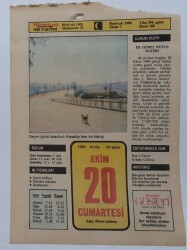 20 Ekim 1984 Takvim Yaprağı - Doğum Günü Hediyesi EFM(N)7292 - Gökçekoleksiyon