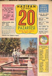 20 Haziran 1983 Takvim Yaprağı - Doğum Günü Hediyesi EFM(N)9015 - Gökçekoleksiyon