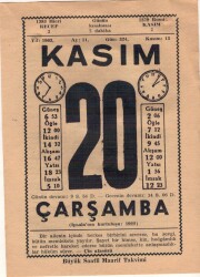 20 Kasım 1963 Takvim Yaprağı EFM(N)3694 - 3