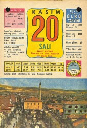 20 Kasım 1979 Takvim Yaprağı - Doğum Günü Hediyesi EFM(N)11676 - Gökçekoleksiyon