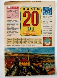 20 Kasım 1979 Takvim Yaprağı -Doğum Günü Hediyesi EFM(N)6516 - Gökçekoleksiyon