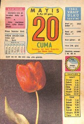 20 Mayıs 1983 Takvim Yaprağı - Doğum Günü Hediyesi EFMN15112 - Gökçekoleksiyon