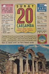 20 Şubat 1980 Takvim Yaprağı - Doğum Günü Hediyesi EFM(N)7844 - Gökçekoleksiyon