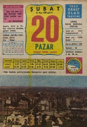 20 Şubat 1983 Takvim Yaprağı - Doğum Günü Hediyesi EFM(N)7742 - Gökçekoleksiyon