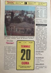 20 Temmuz 1979 Takvim Yaprağı - Doğum Günü Hediyesi EFM(N)9368 - Gökçekoleksiyon