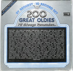 200 Great Oldies - I′ll Always Remember Vol 2 (Almanya Baskı) LP PLAK (10/8.5 - 1 LP Eksik) PLK25937 - 1