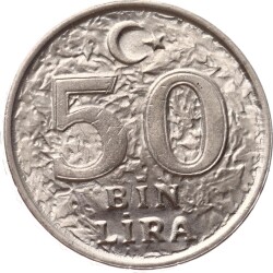2000 Yılı 50.00 Lira - ÇİL TCM3152 - Gökçekoleksiyon