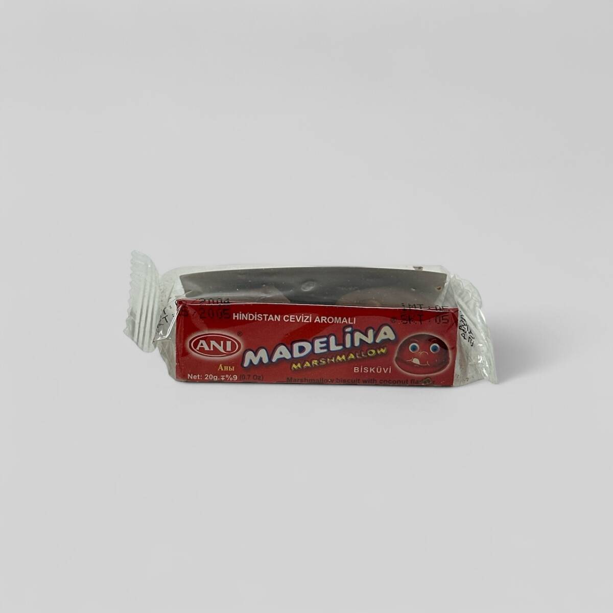 2000'ler Anı Gıda Sanayii Madelina Hindistan Cevizi Aromalı Marshmallow Bisküvi AOB4331 (N) - 2