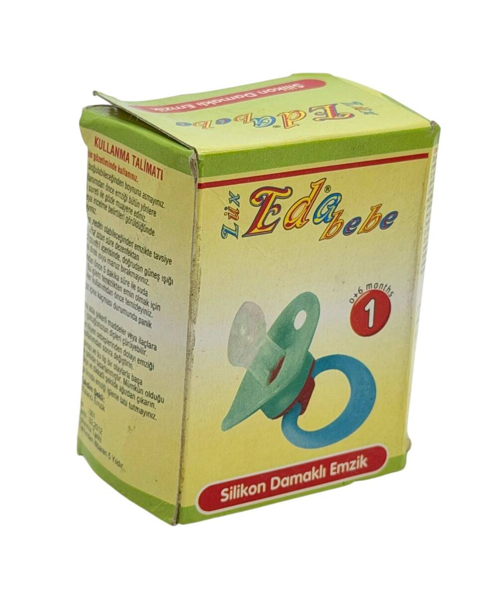 2000'ler Eda Lüx Bebe Silikon Damaklı Emzik (Sıfır Kutusunda) AOB5268 - 3