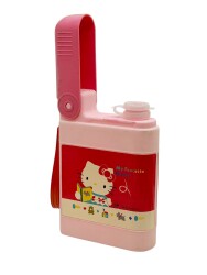2000'ler Hello Kitty Desenli Plâstik Su Matarası AOB5425 - 2