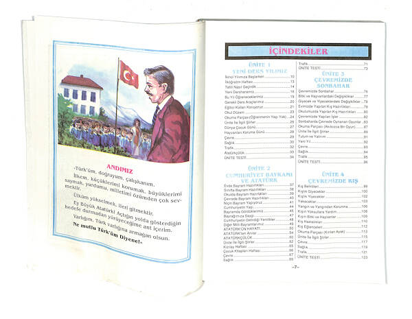 2000'ler İlkokul 2.Sınıf Renkli-Testli Hayat Bilgisi Ders Kitabı NDR99841 - 2