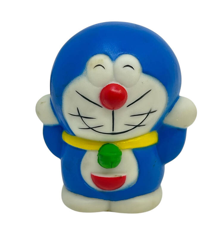 2000'ler Kauçuk Oyuncak Sesli Doraemon Figür (Sıfır Ürün) AOB5391 - 1
