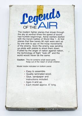 2000ler Legends Minyatür Ahşap Uçak Kutusunda Açılmamış AOB3498 (N) - 2