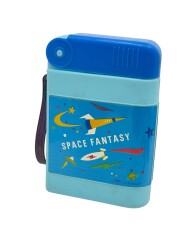 2000'ler Space Fantasy Baskılı Plâstik Su Matarası AOB5426 - Gökçekoleksiyon