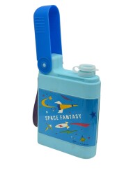 2000'ler Space Fantasy Baskılı Plâstik Su Matarası AOB5426 - 2