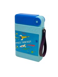 2000'ler Space Fantasy Baskılı Plâstik Su Matarası AOB5426 - 3