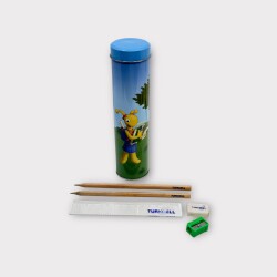 2000'ler Turkcell Promosyon Teneke Kutusunda Eğitim Seti (Sıfır Ürünler) AOB5116 - Gökçekoleksiyon