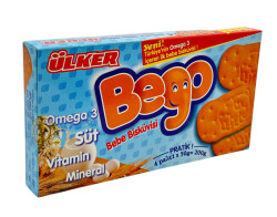 2000'ler Ülker Bego (Türkiye'nin Omega 3 İçeren İlk Bebe Bisküvisi) Bebe Bisküvisi AOB4329 (N) - 1