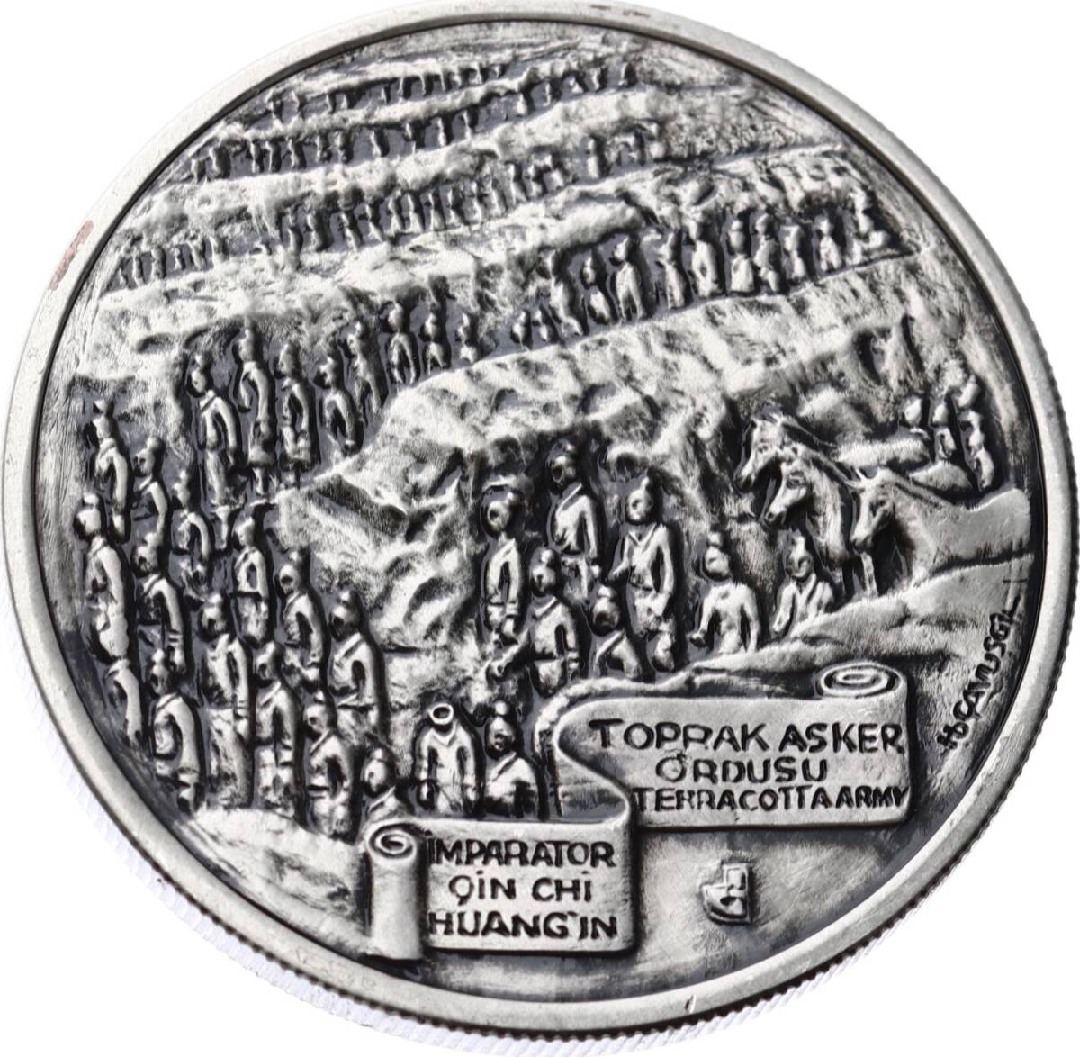 1997 - İpekyolu Serisi (No:1) Çin Seddi Gümüş Hatıra Para - ÇİL TCH449 #238 - 1