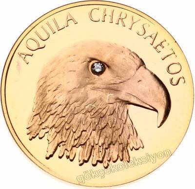 2001 - Kaya Kartalı(Aquila Chrysaetos) Altın Hatıra Para * Sertifikasız * TCH921 #960 - 1