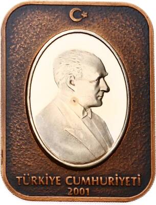 2001 - Mustafa Kemal Atatürk Altın Madalyon TCH416 - 1