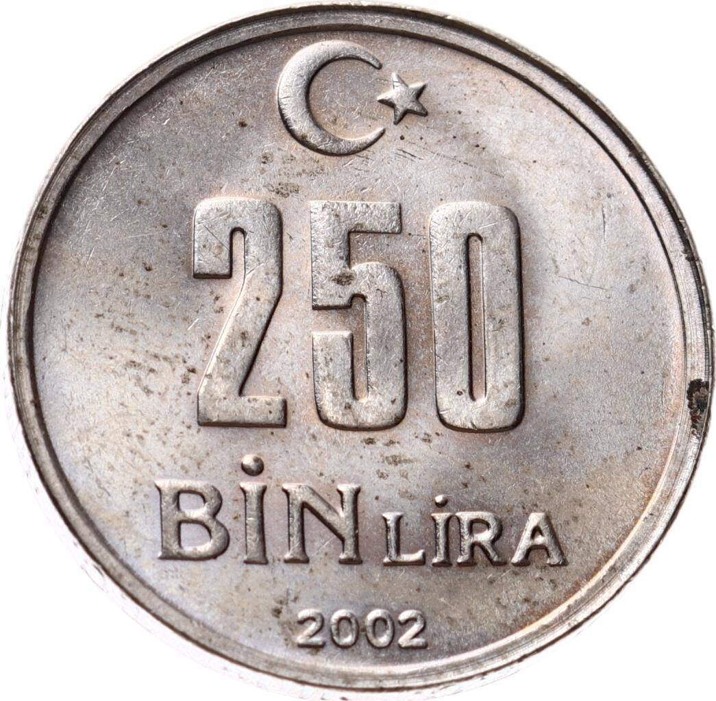 2002 Yılı 250.000 Lira ÇİL TCM3363 - 1